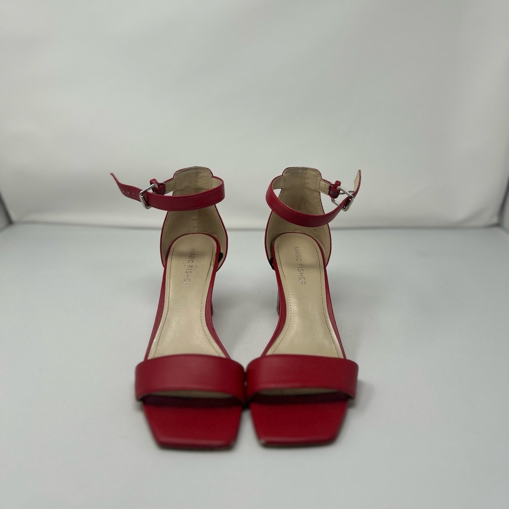 Marc Fisher Red Heels - Size 6: Bold Elegance in Every Step
